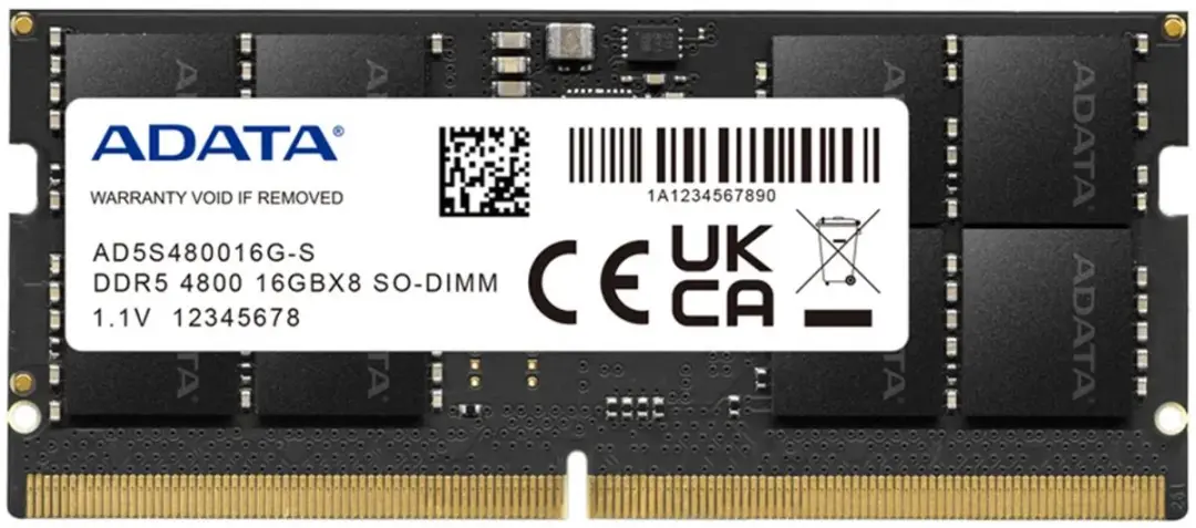ADATA AD5S480016G-S RAM Geheugen 16GB DDR5 4800MHz
