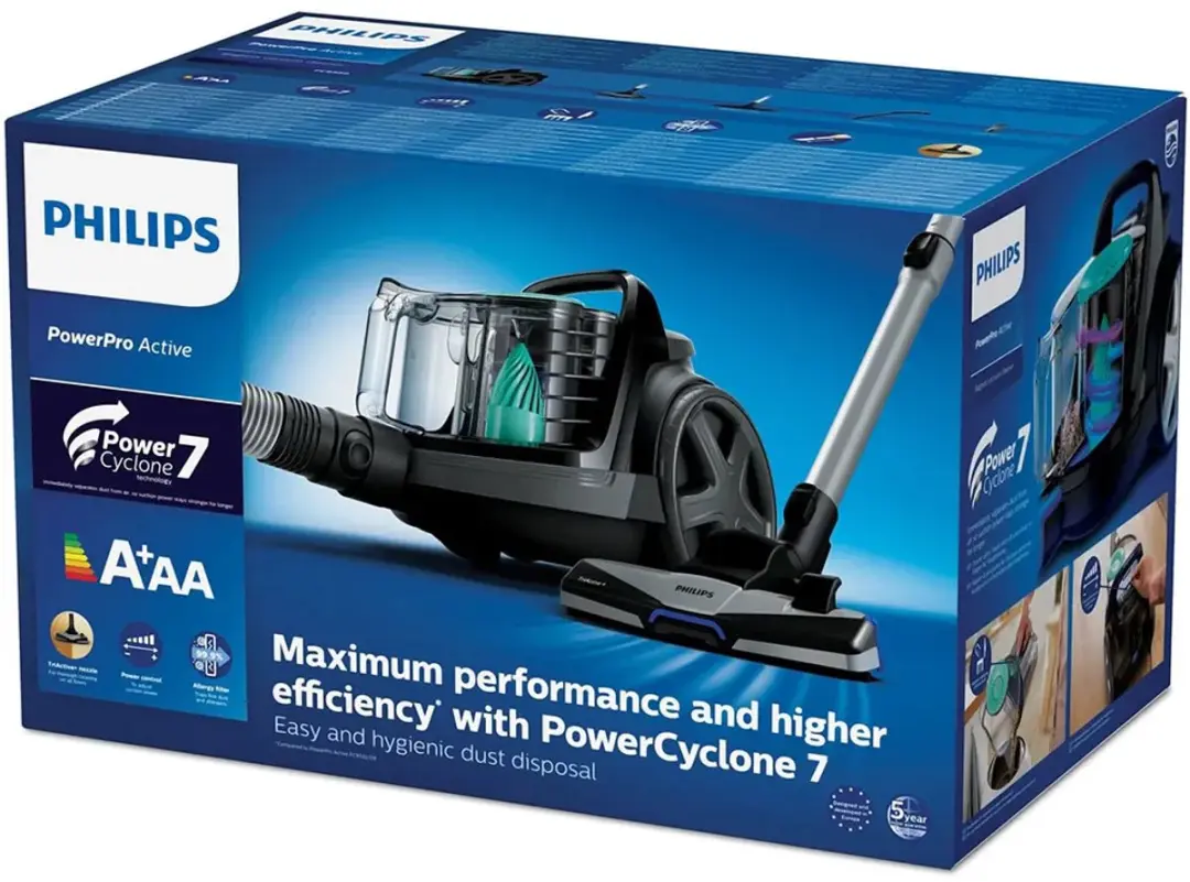 Philips 5000 Series FC9550/09 Stofzuiger - 900W - 1.5L - Zwart