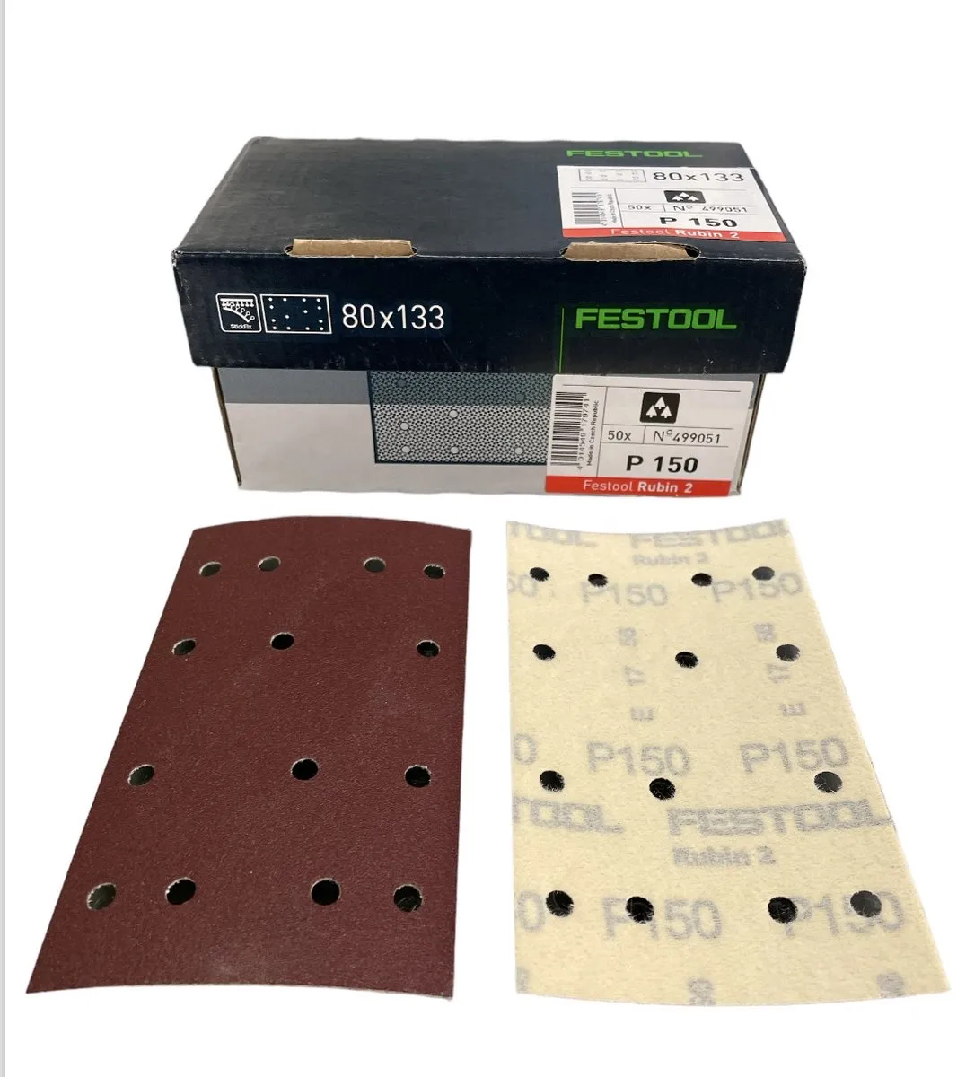 Festool Schuurvel 80x133 Korrel 150 - Rood