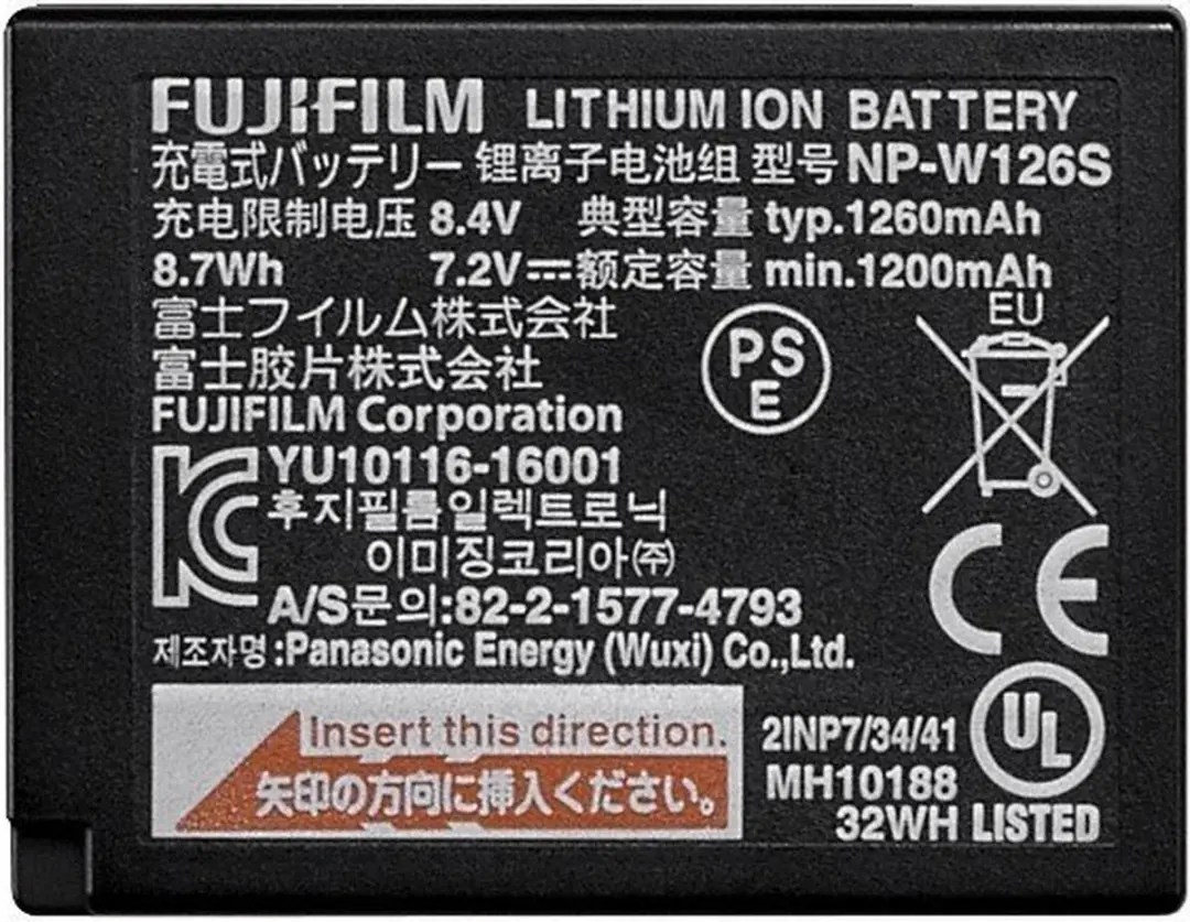 Fujifilm NP-W126S Accu 1300mAh - Spiegelreflexcamera