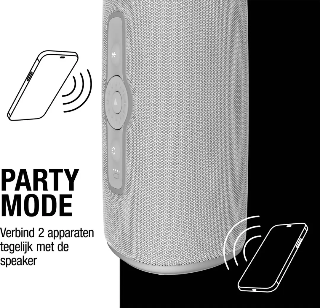 Fresh 'n Rebel Bold M2 Waterdichte Bluetooth Speaker 20W - Ice Grey