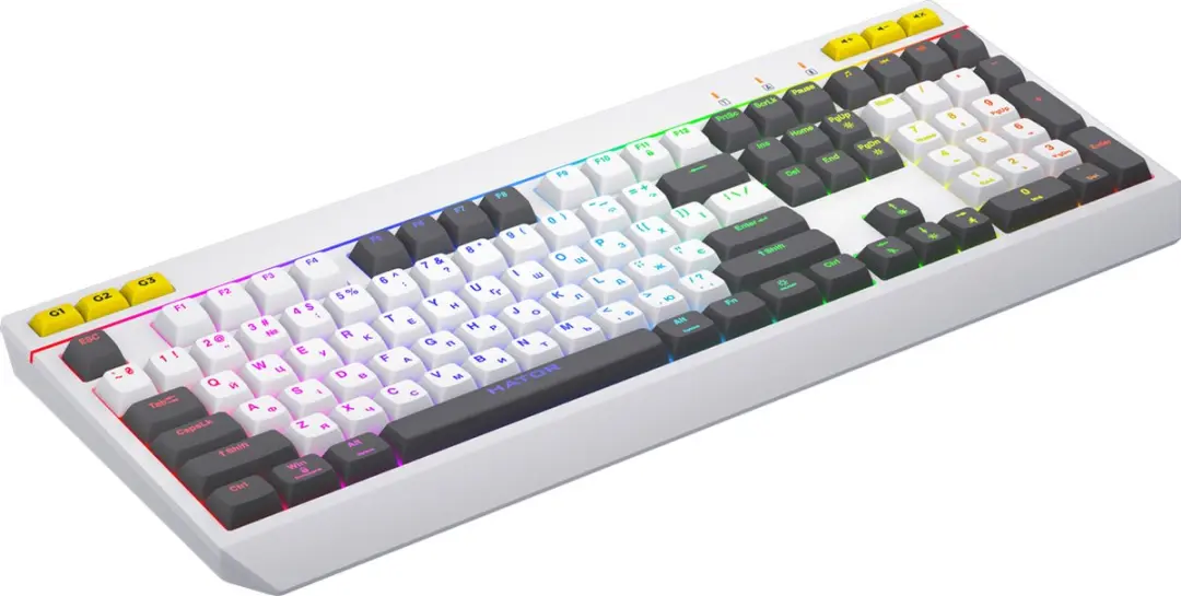 Hator Icefall HTK405US Gaming Toetsenbord - Wit