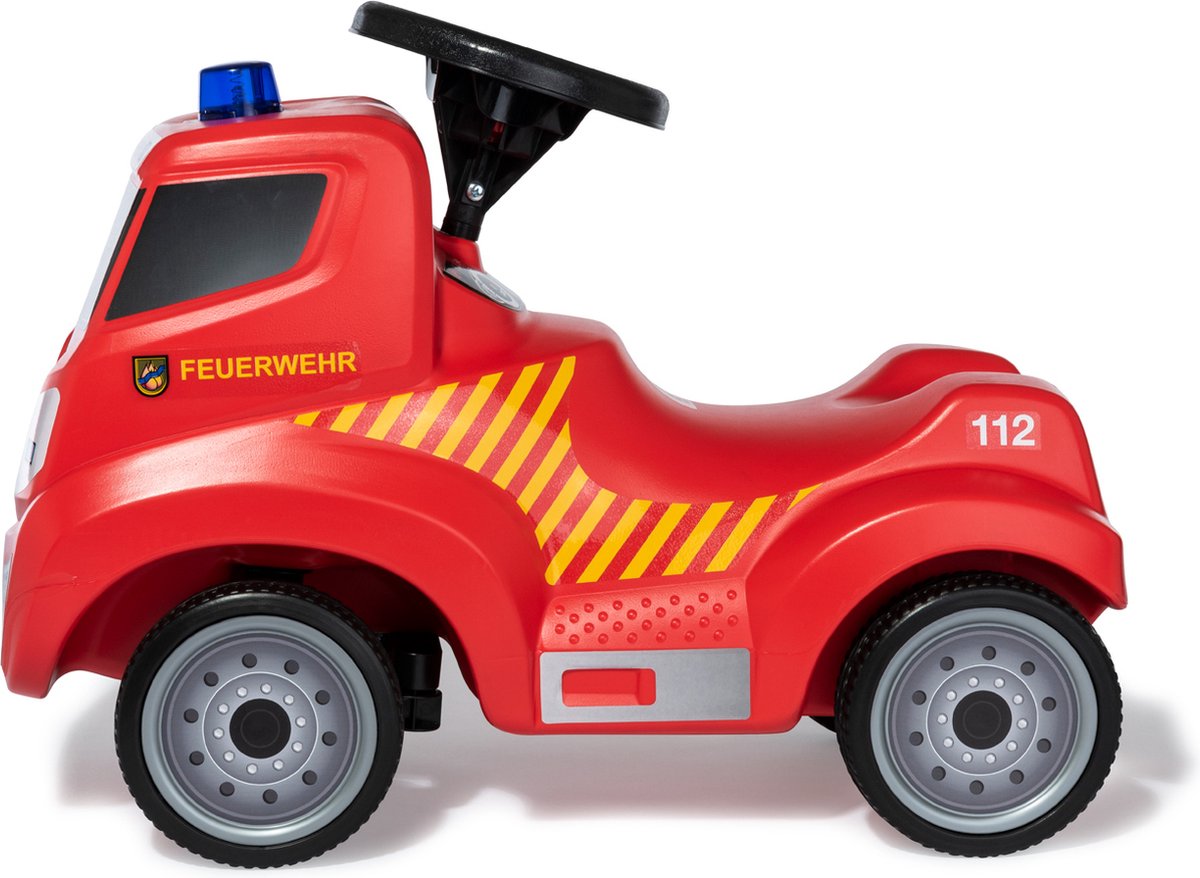 Rolly Toys Ferbedo Truck - Loopauto - Brandweer - Inclusief Licht en geluid