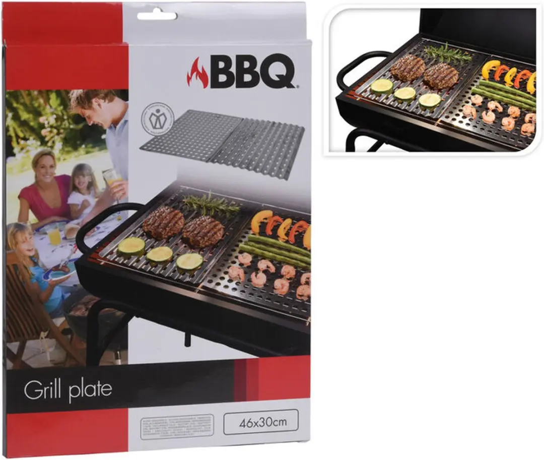 BBQ RVS Grillplaten - 2 Stuks