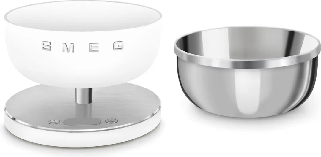 Smeg KSC01WHMWW Digitale Keukenweegschaal 5kg - Mat Wit