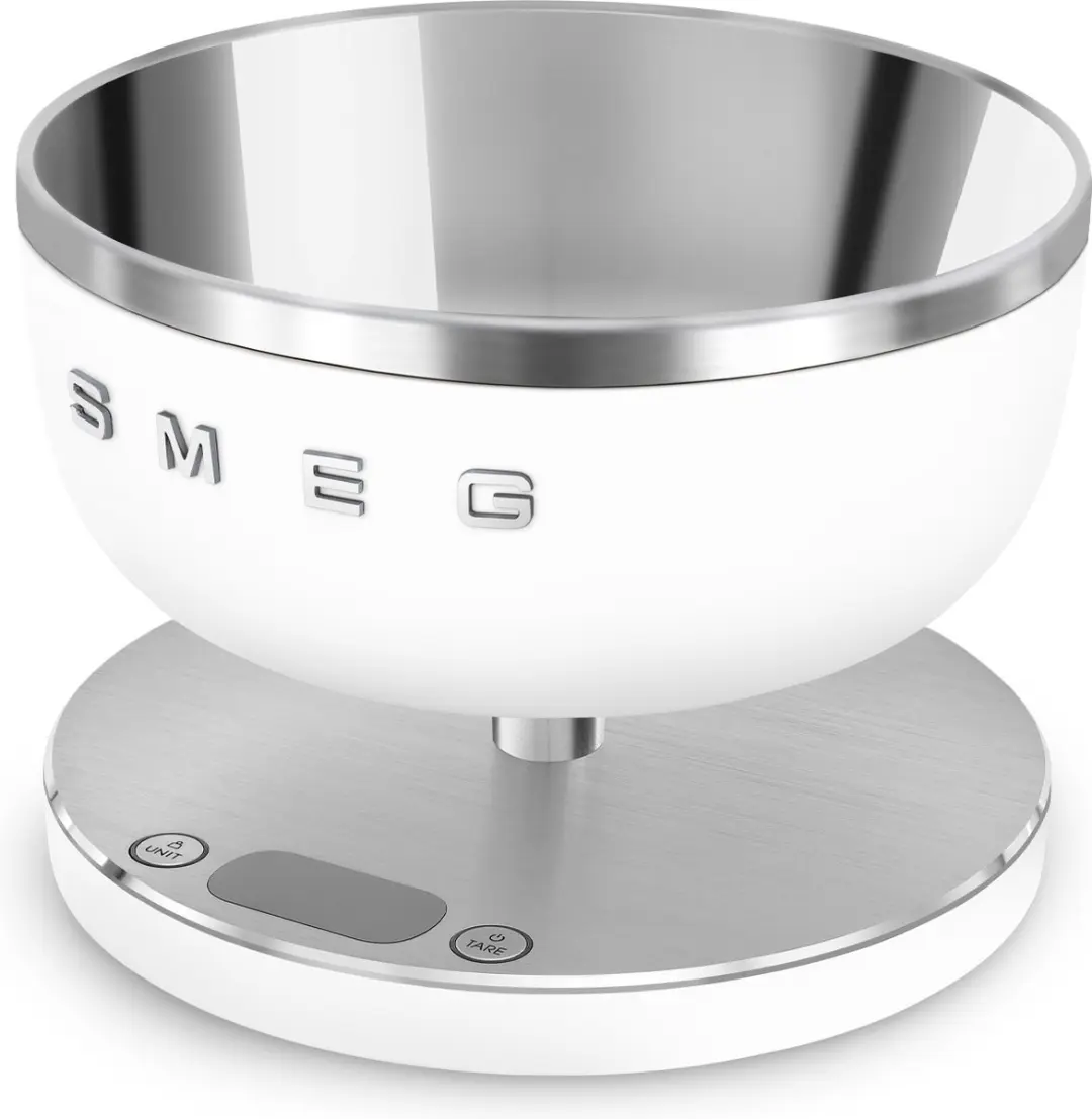 Smeg KSC01WHMWW Digitale Keukenweegschaal 5kg - Mat Wit