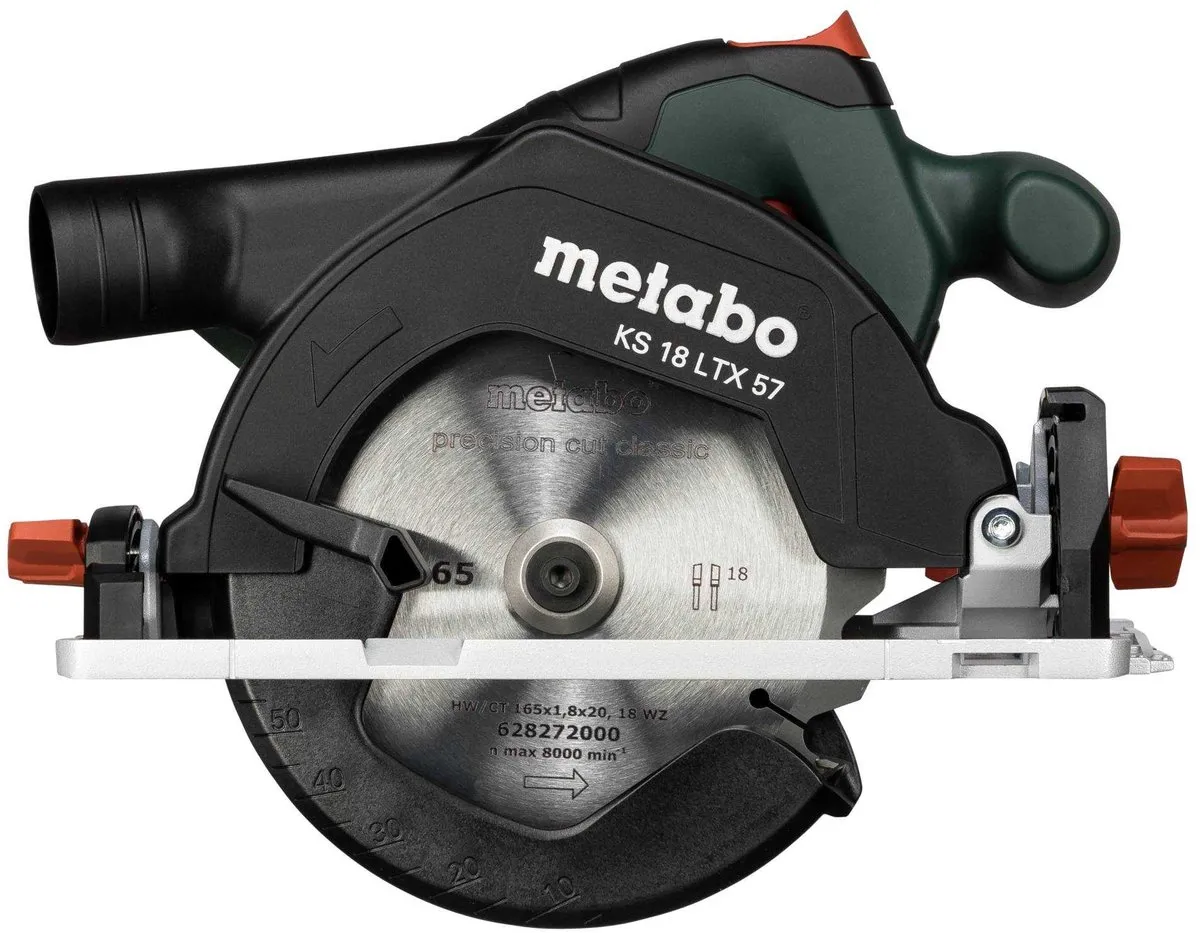 Metabo KSA 18 LTX 57 Cirkelzaagmachine 165mm - MetaL - afbeelding 6 van 6