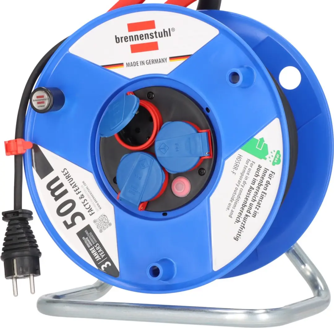 Brennenstuhl Garant IP44 Kabelhaspel 50m - 3520W - Blauw