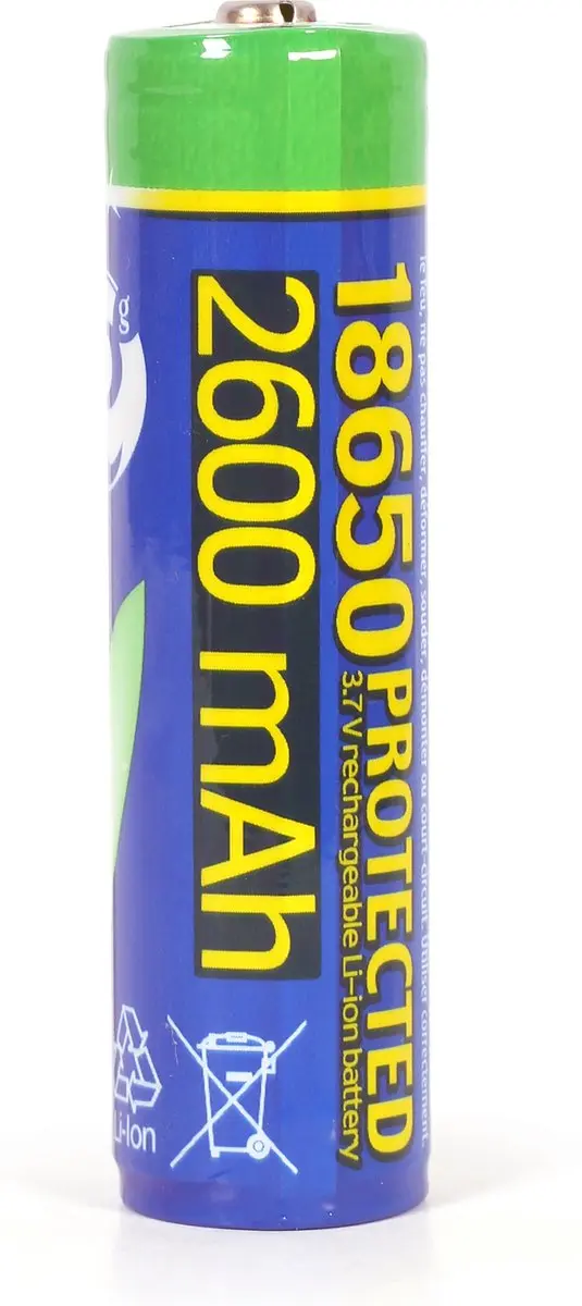 Energenie EG-BA-18650/2600 Lithium-ion 18650 Batterij