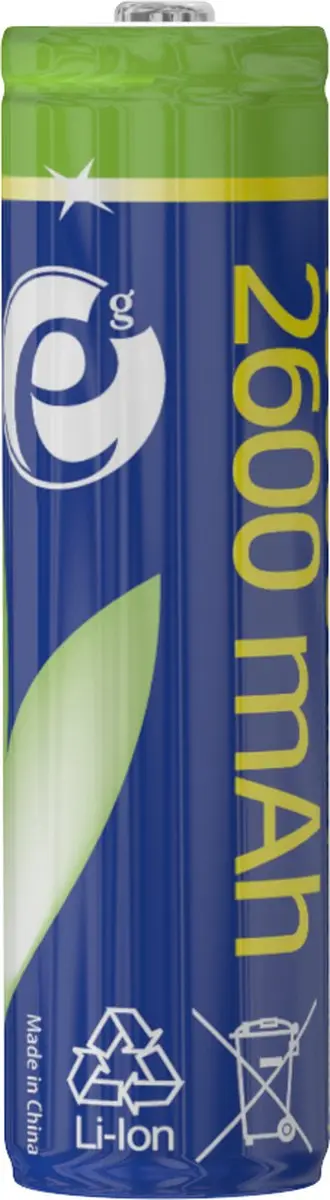 Energenie EG-BA-18650/2600 Lithium-ion 18650 Batterij - 2600mAh - Blauw