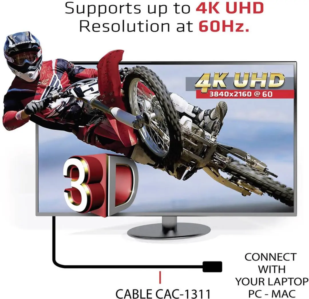 Club 3D CAC-1311 HDMI-kabel 4K60Hz 1m - Zwart