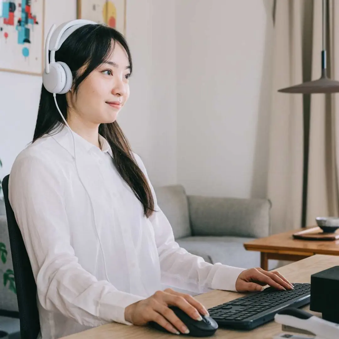 Logitech Zone Wired 2 Headset - Wit - afbeelding 6 van 6