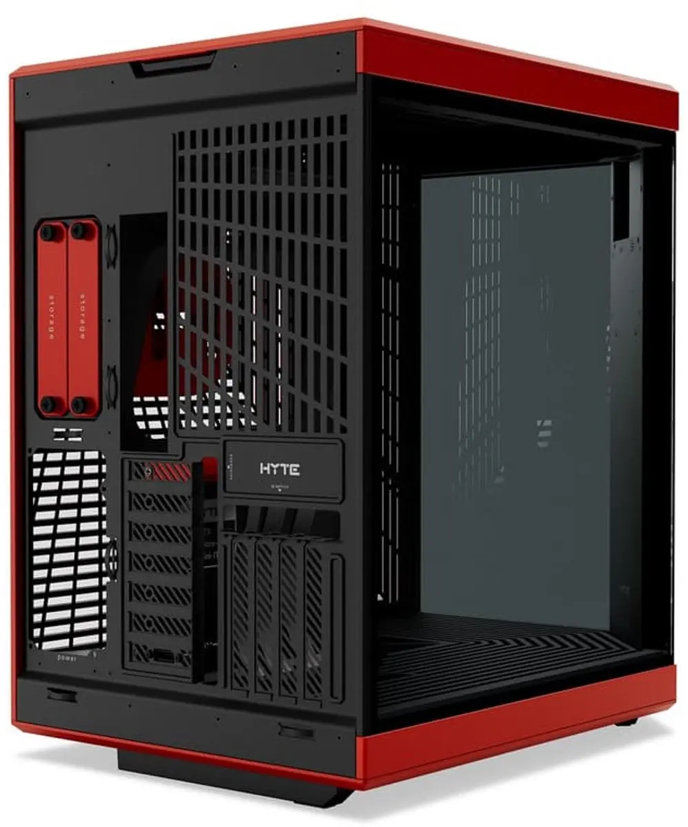 HYTE Y70 Touch Infinite Midi Tower - Zwart/Kersenkleur