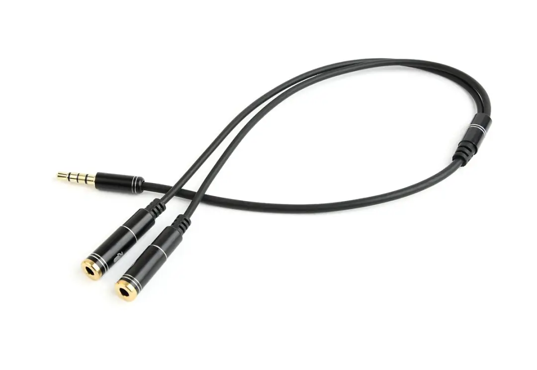 Cablexpert 3.5mm Audio & Microfoon Adapterkabel - Zwart