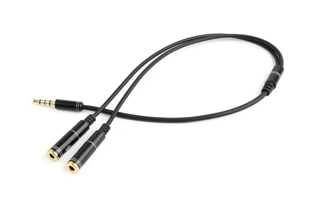 Cablexpert 3.5mm Audio & Microfoon Adapterkabel - Zwart