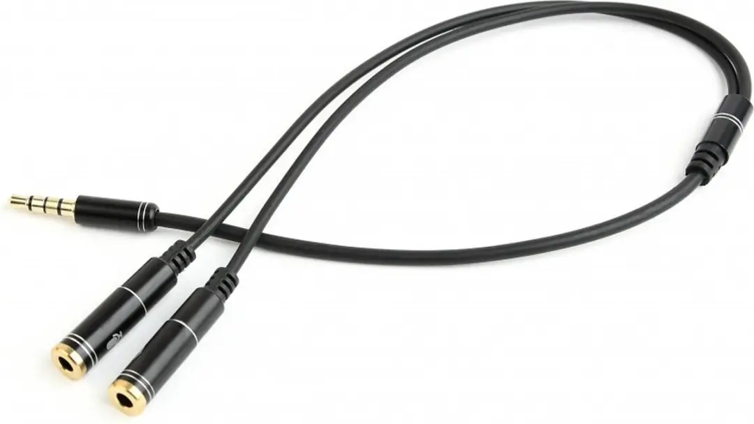 Cablexpert 3.5mm Audio & Microfoon Adapterkabel - Zwart