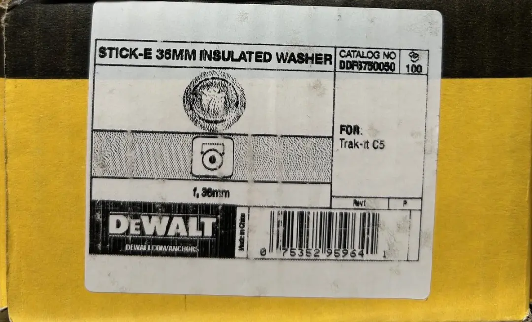DeWalt DDF6750050 Isolatierondels 36mm - 100 Stuks