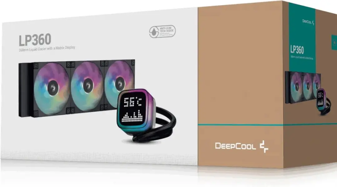 DeepCool LP360 Vloeistofkoelsysteem - 360mm - 3x 120mm ARGB - Zwart