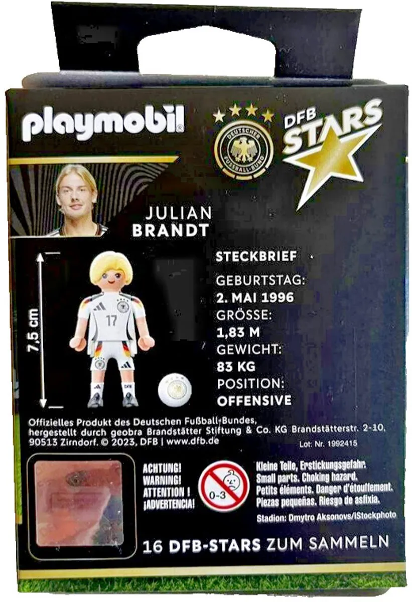 Playmobil DFB Stars Julian Brandt Voetballer 71675