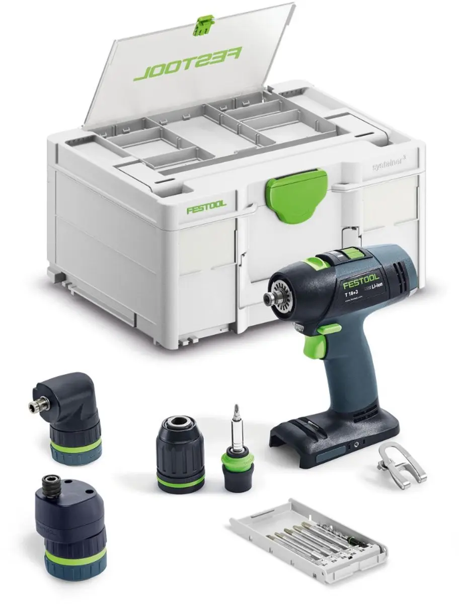 Festool T18+3 Basic-Set Accu Schroefboormachine 18V