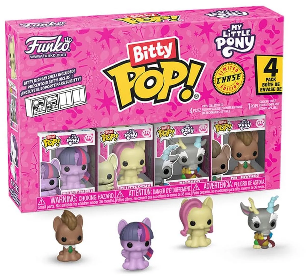 Funko Bitty Pop! My Little Pony 4-pack - Twilight Sparkle/Fluttershy/Discord/Dr. Hooves