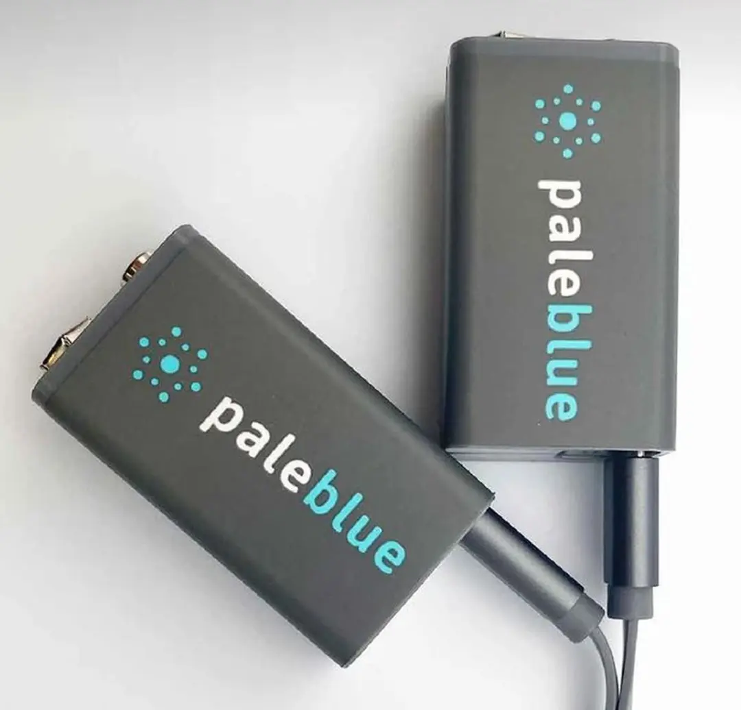 Pale Blue USB-C Oplaadbare 9V Batterij - 2 Stuks
