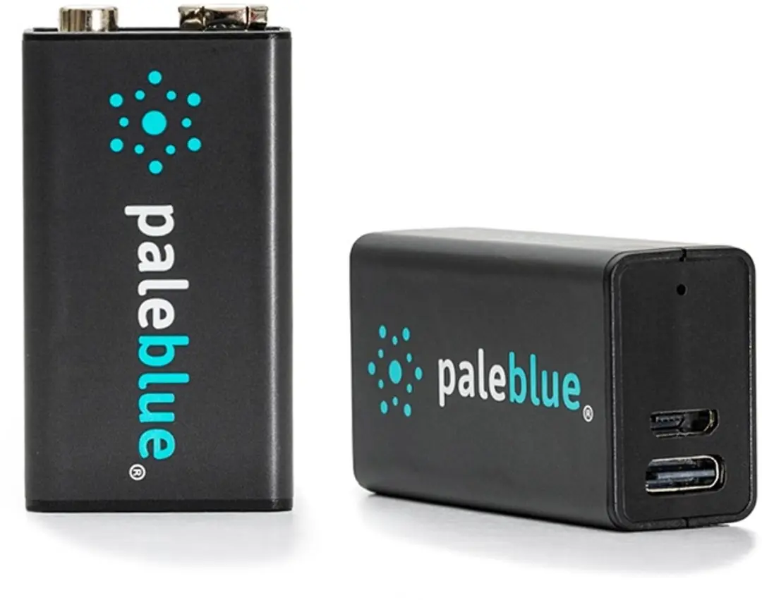Pale Blue USB-C Oplaadbare 9V Batterij