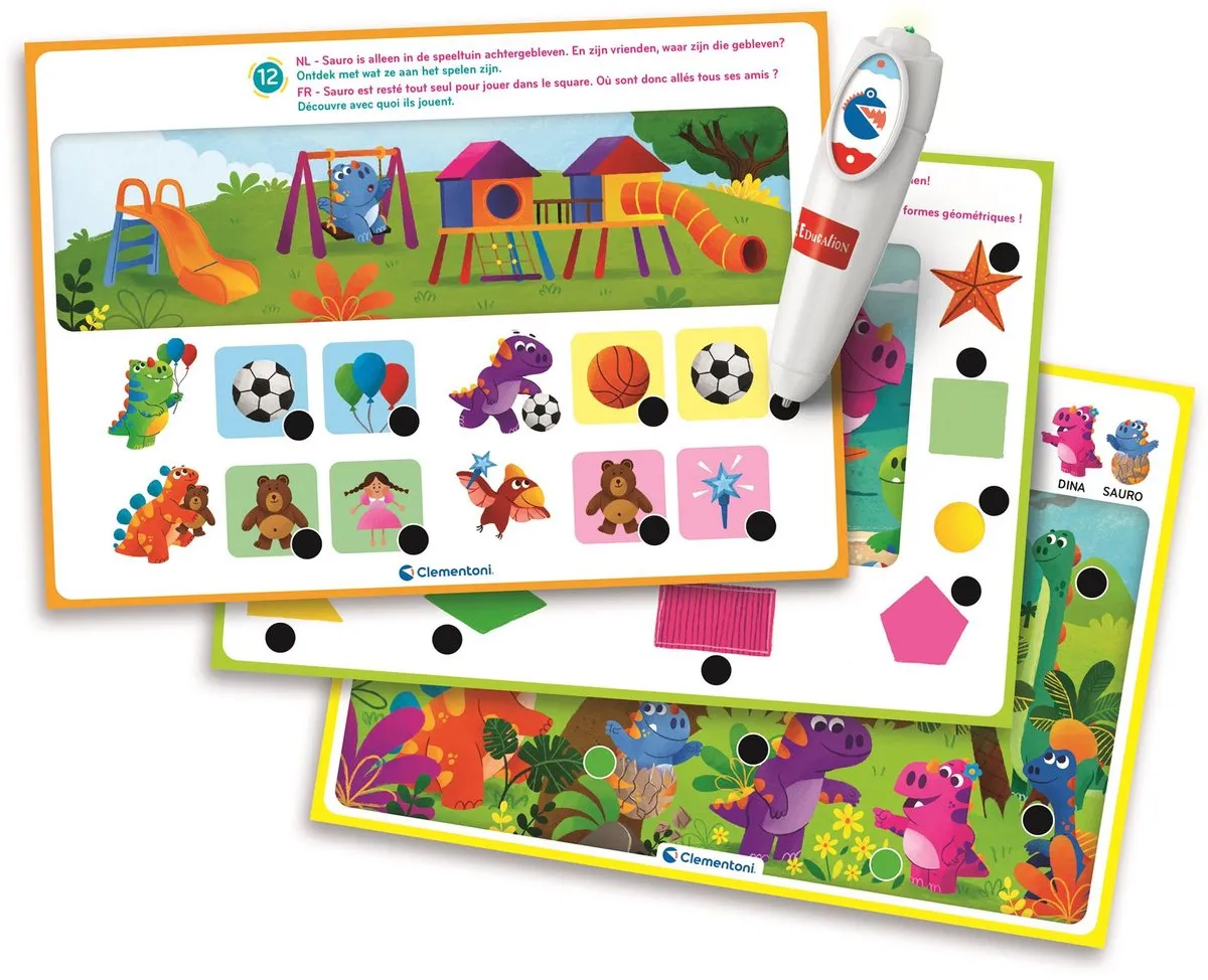 Clementoni Pratende Pen Naar de Kleuterschool - 8 Kaarten - Multikleur