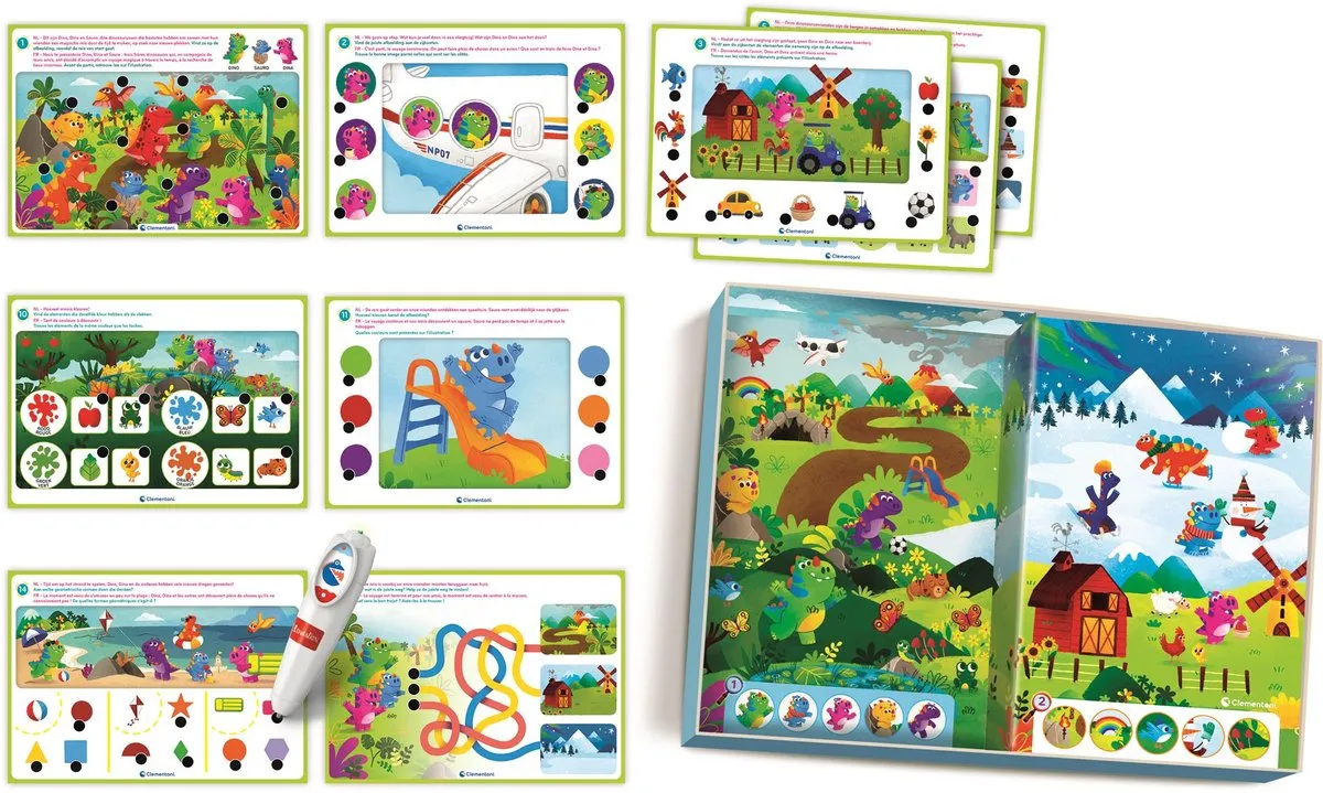 Clementoni Pratende Pen Naar de Kleuterschool - 8 Kaarten - Multikleur