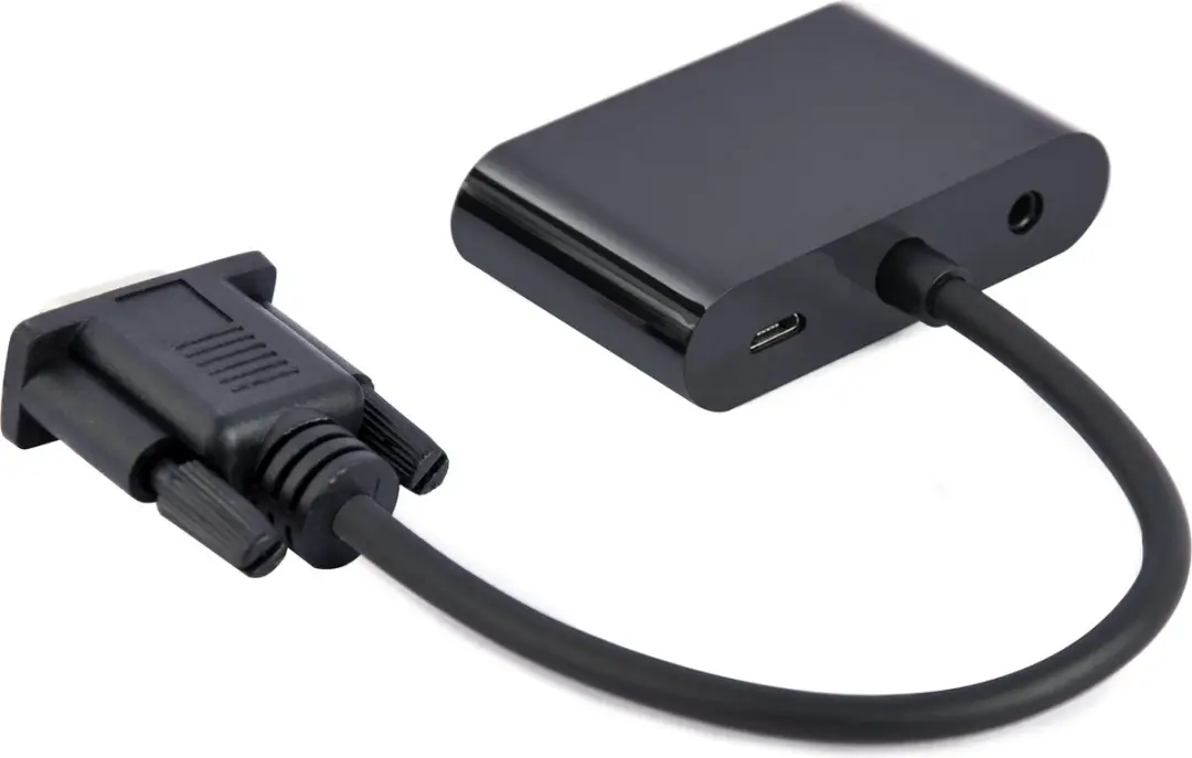 Cablexpert VGA naar HDMI Adapterkabel 0,15m - Zwart