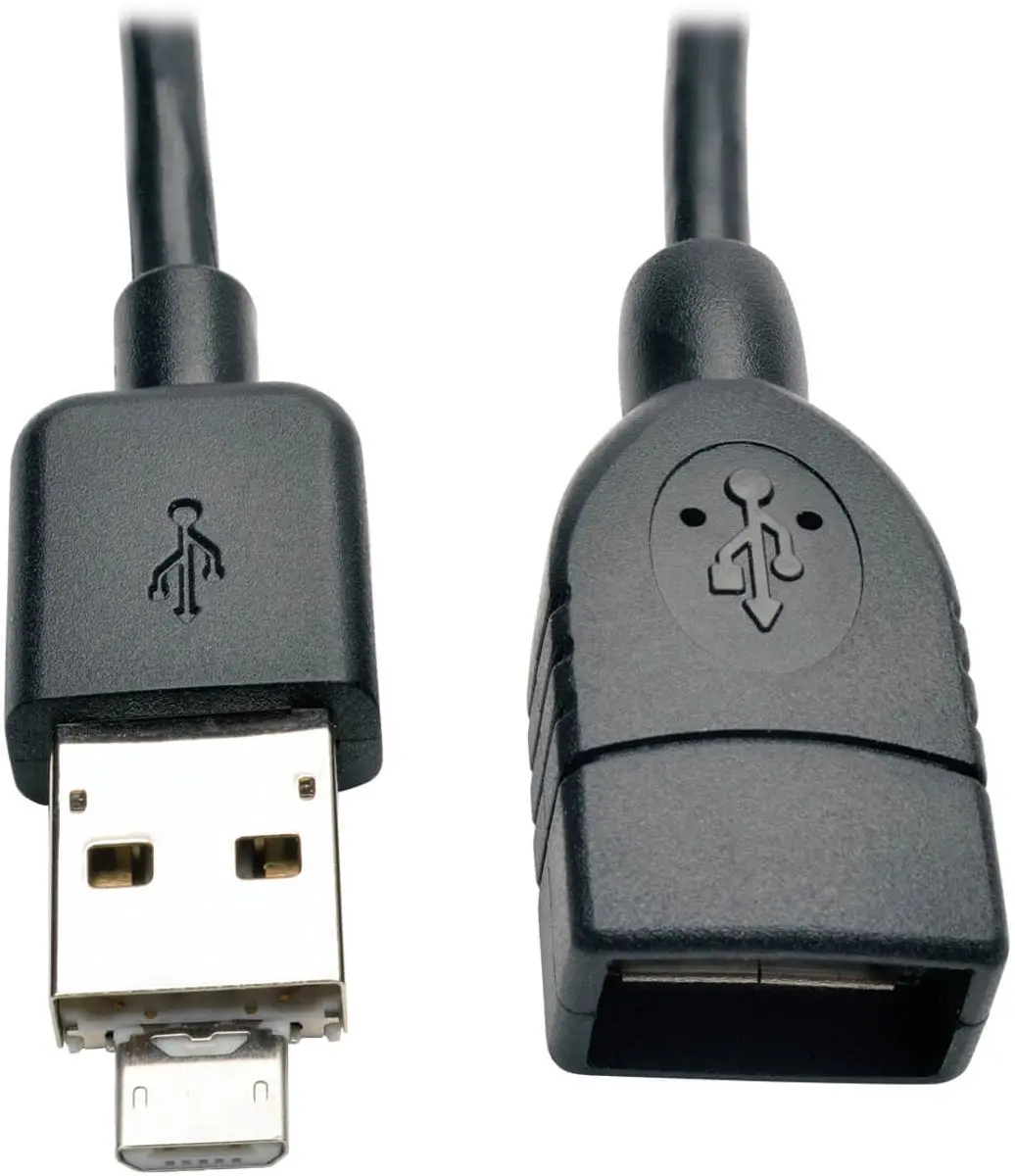Tripp Lite U052-06N-OTG-AM USB-kabel 0,15m - Zwart