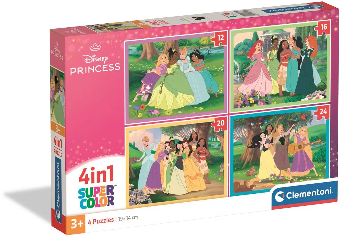Clementoni Disney Princess Kinderpuzzel 4-in-1