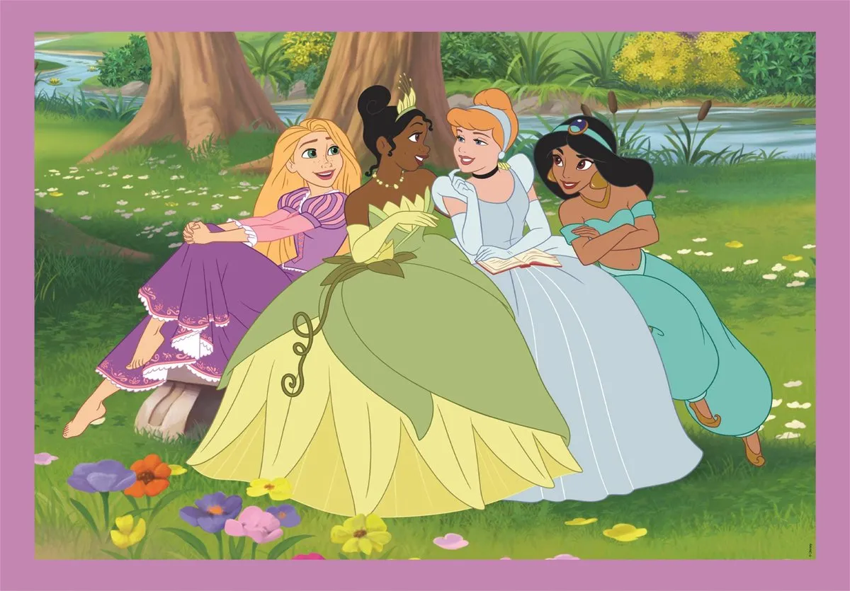 Clementoni Disney Princess Kinderpuzzel 4-in-1 - 72 Stuks - Multikleur