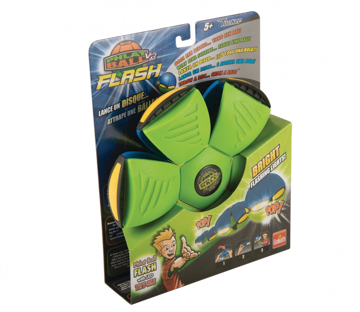 Phlat Ball Flash LED - Groen - Bal - Goliath