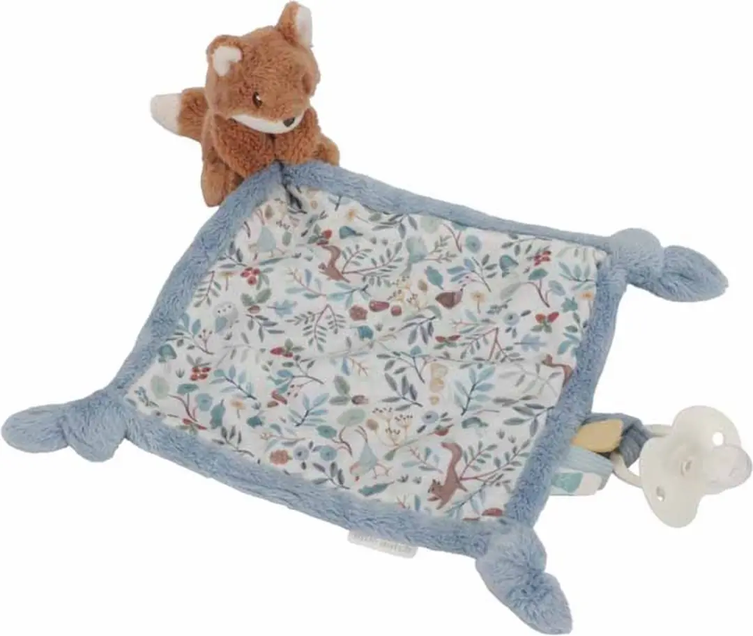 Little Dutch Knuffeldoek Vos Forest Friends - Blauw