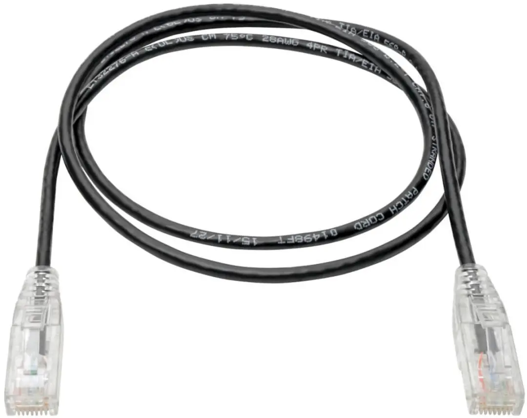 Tripp Lite N201-S03-BK Netwerkkabel Cat6 - 0,91m - Zwart