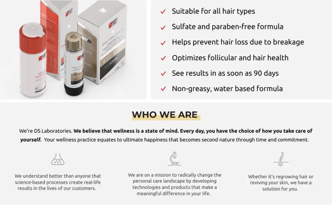 DS Laboratories Revita Shampoo & Spectral.DNC-N Set - 235ml - 2 Stuks