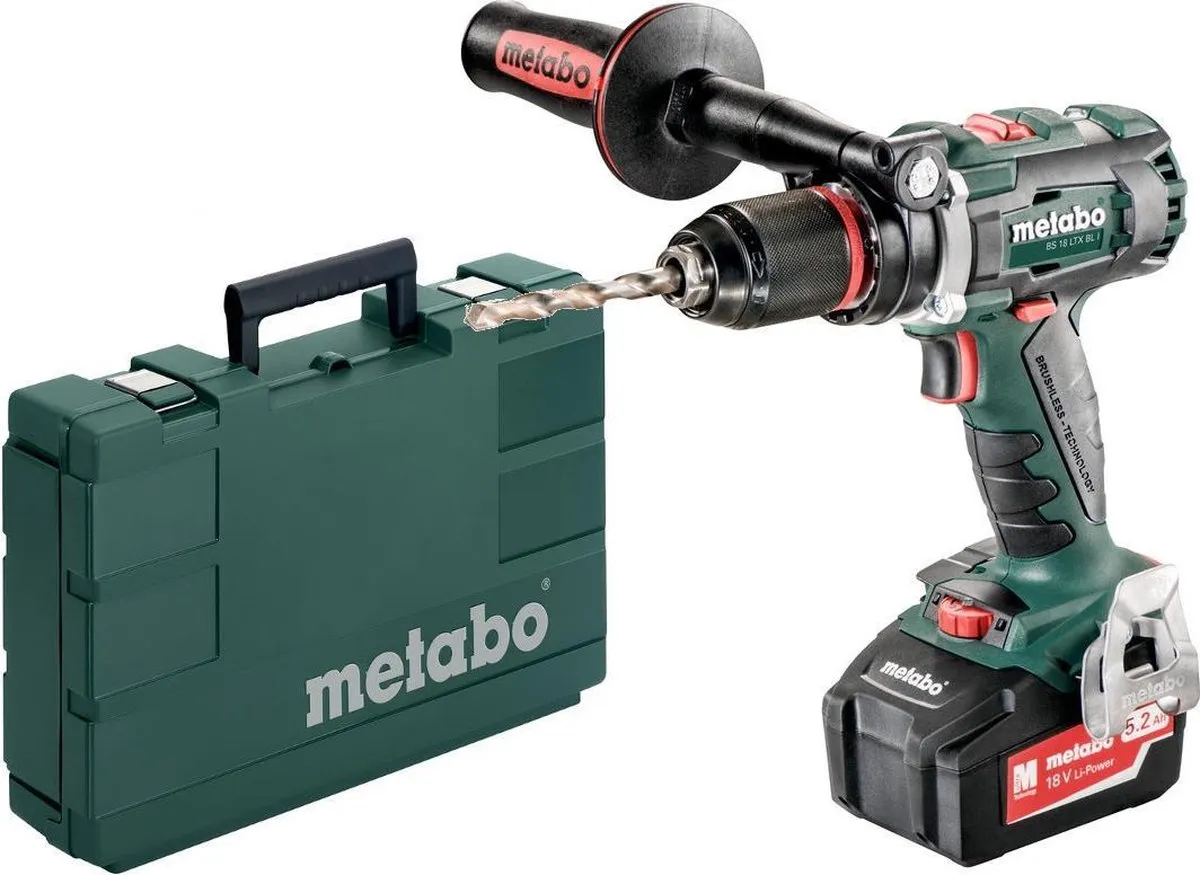 Metabo BS 18 LTX BL Accu Schroefboormachine 18V - 2x 4.0Ah - 13mm Metaal