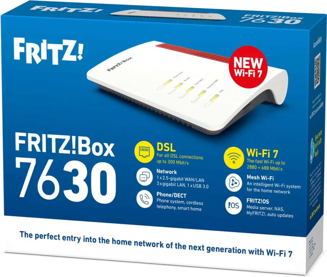 FRITZ! Box 7630 Router - 2.5G Dual-band - Wit