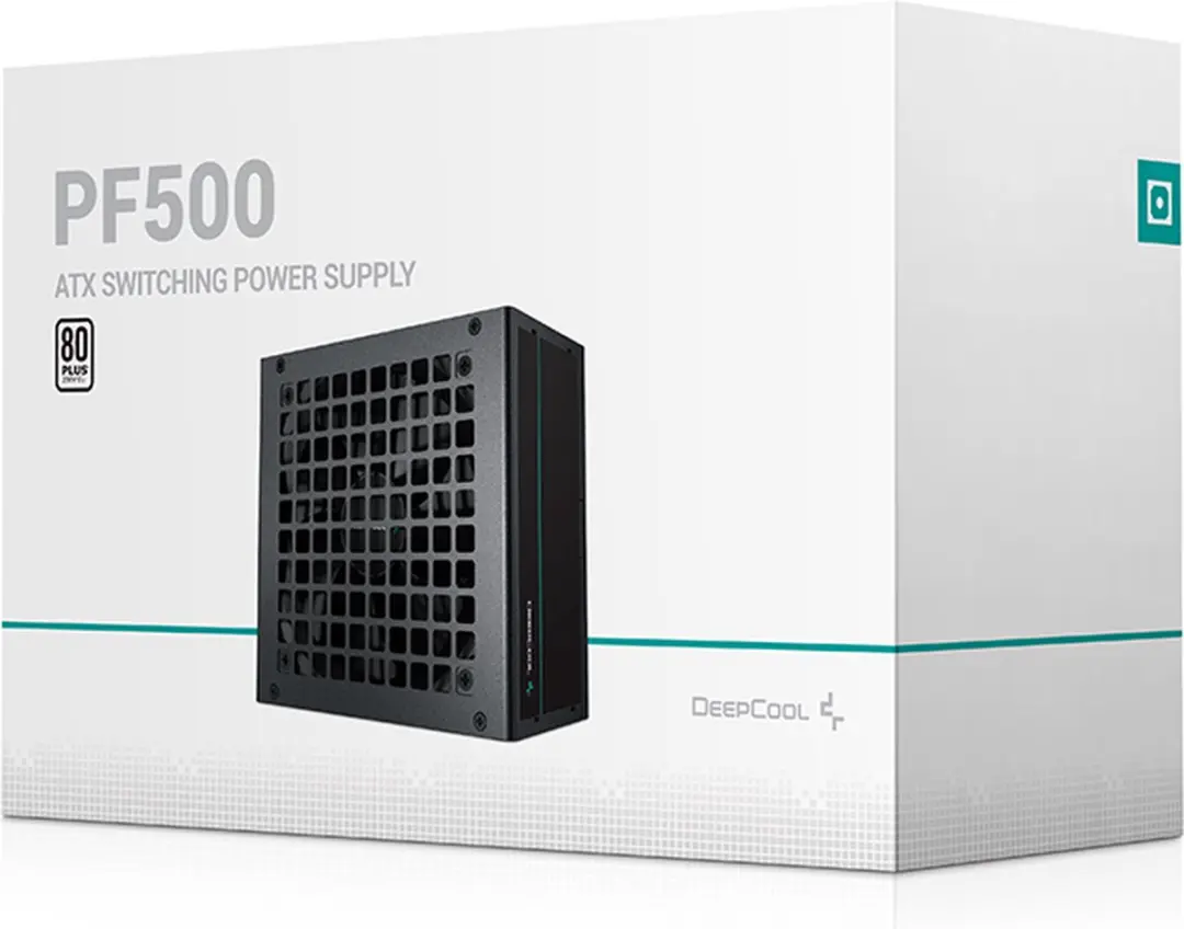 DeepCool PF500 Voeding 500W - ATX 20+4 Pin - Zwart