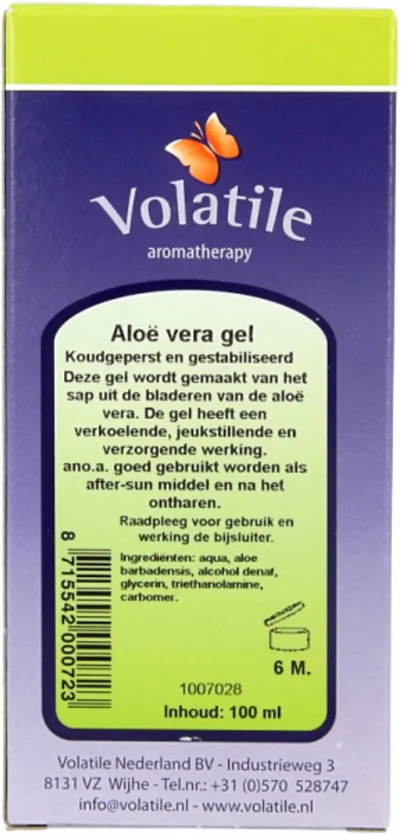 Volatile Aloë Vera Gel 250ml