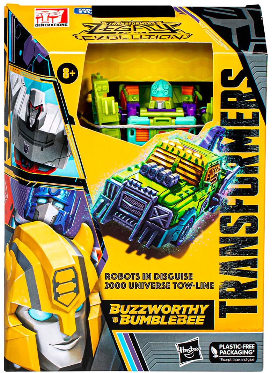 Hasbro Transformers - Transformers Legacy Evolution Buzzworthy Bumblebee Robots In Disguise 2000 Universe Tow-Line Actiefiguur - Multicolours
