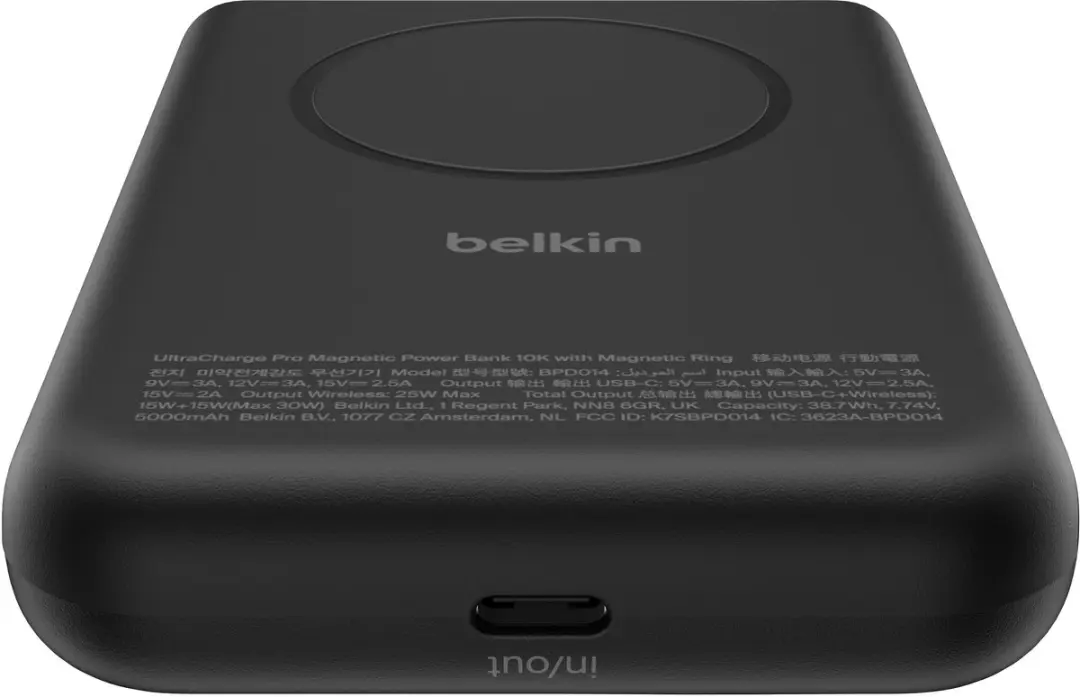Belkin UltraCharge Pro BPD014HQBK Powerbank 10.000mAh - 30W - Zwart