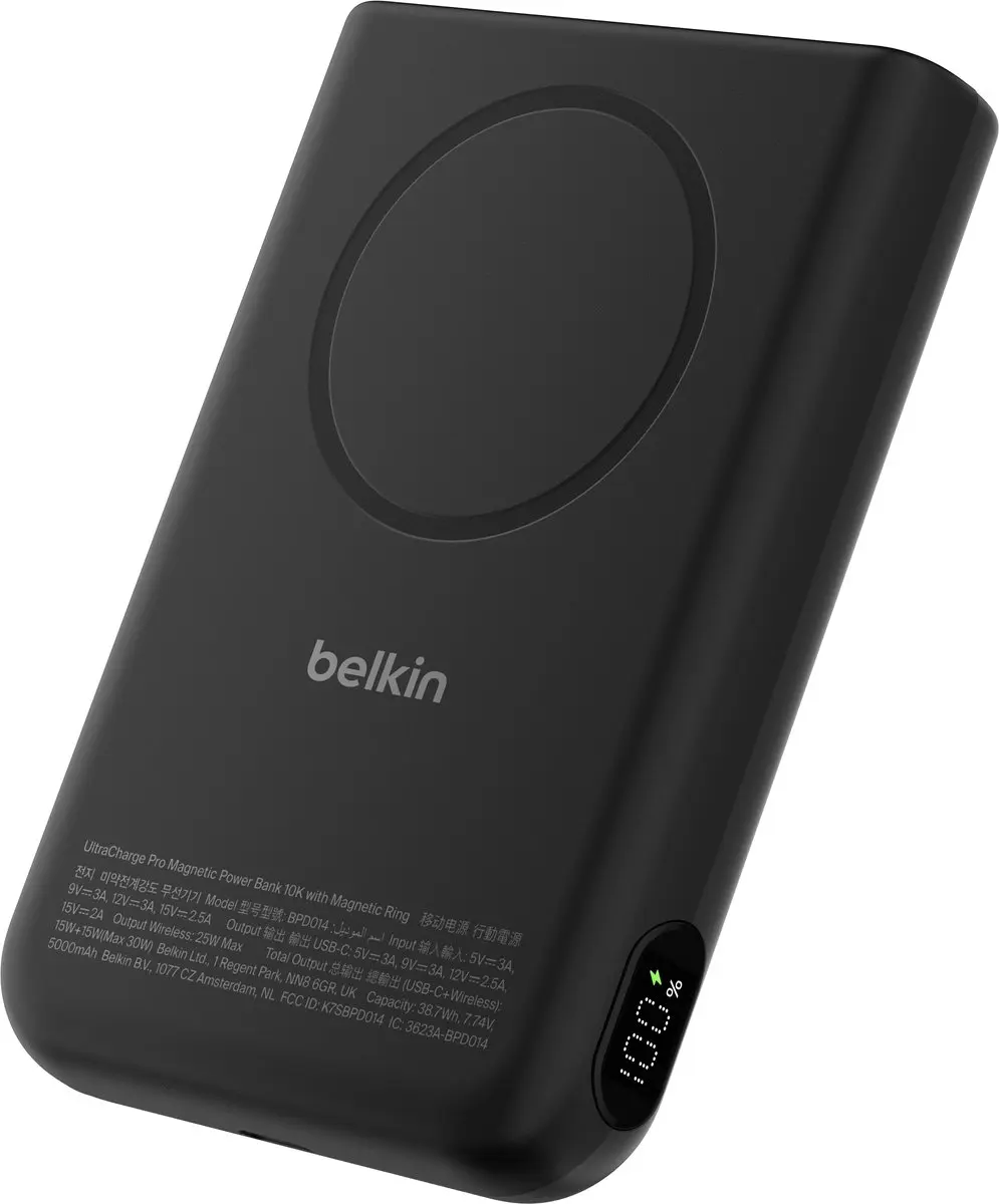 Belkin UltraCharge Pro BPD014HQBK Powerbank 10.000mAh - 30W - Zwart - afbeelding 6 van 6