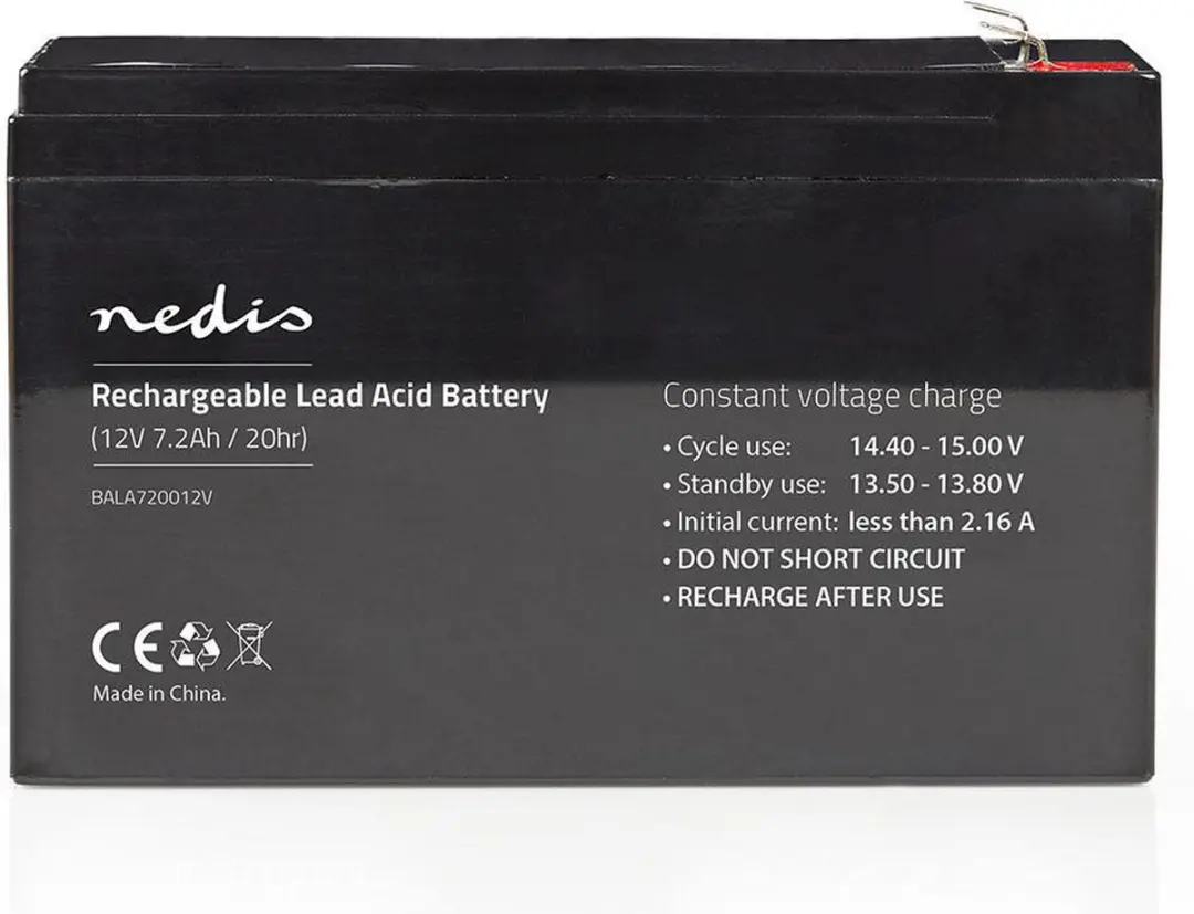 Nedis Oplaadbare Loodaccu BALA720012V 12V