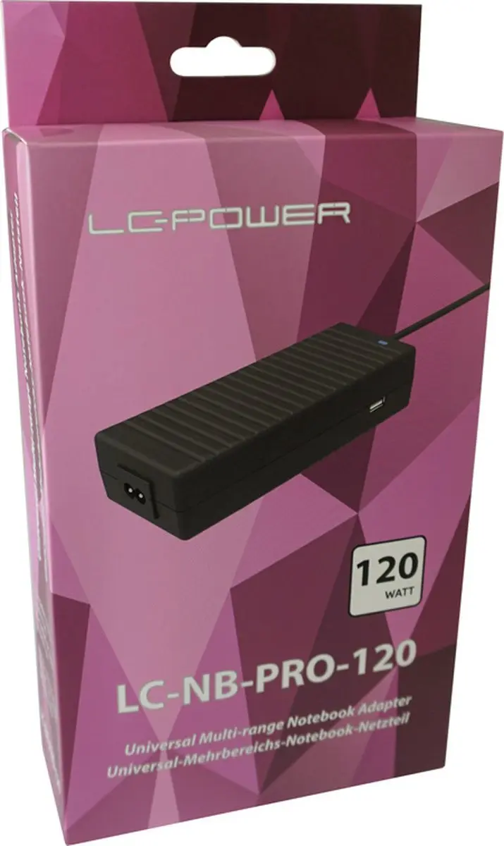 LC-Power LC-NB-PRO-120 Netvoeding 120W - Zwart