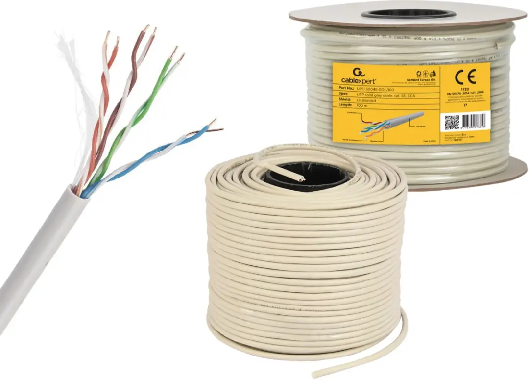 Cablexpert UPC-5004E-SOL/100 Category 5 Kabel - 100m Grijs