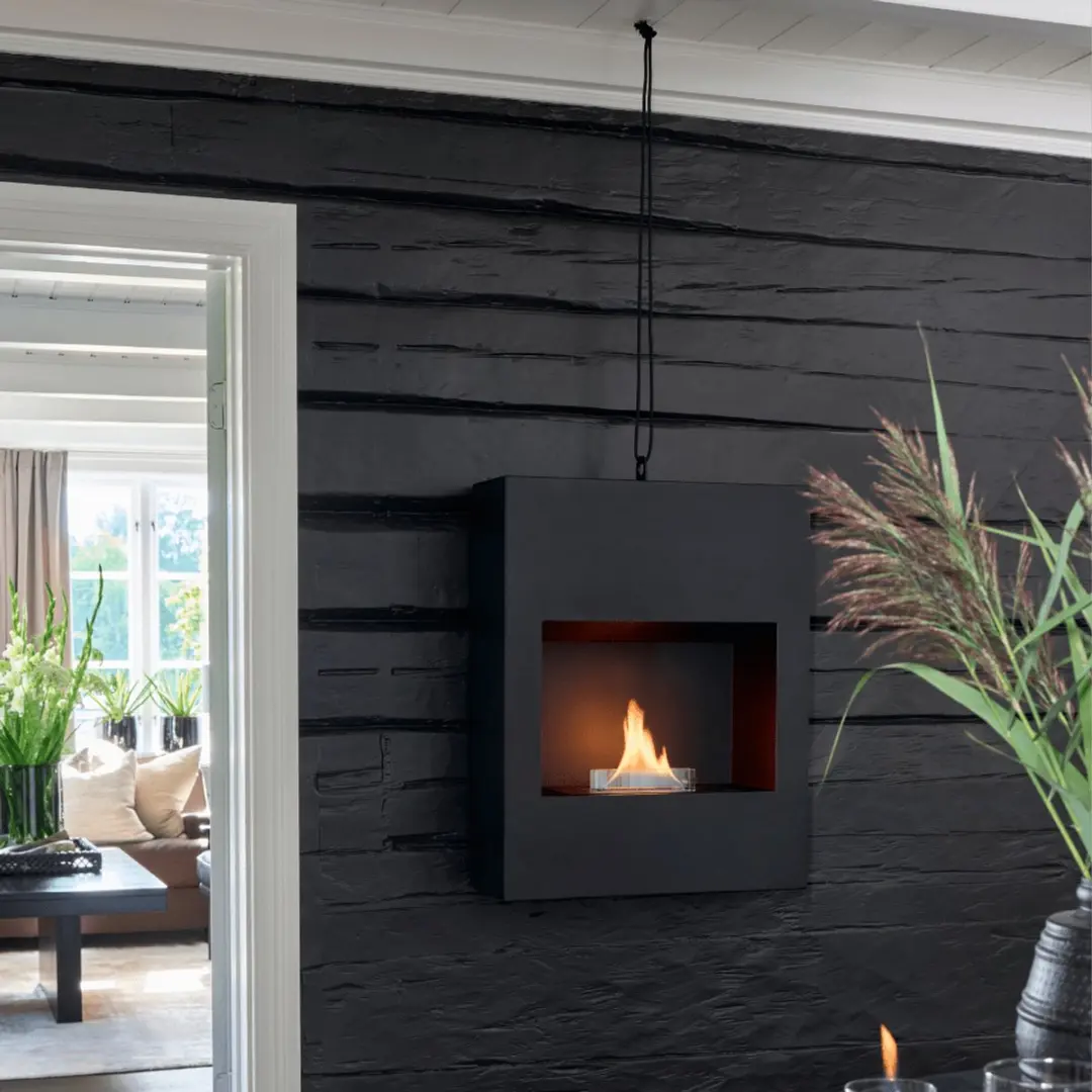 Tenderflame Clarence Design Sfeerhaard - 2000W - Zwart - afbeelding 2 van 3