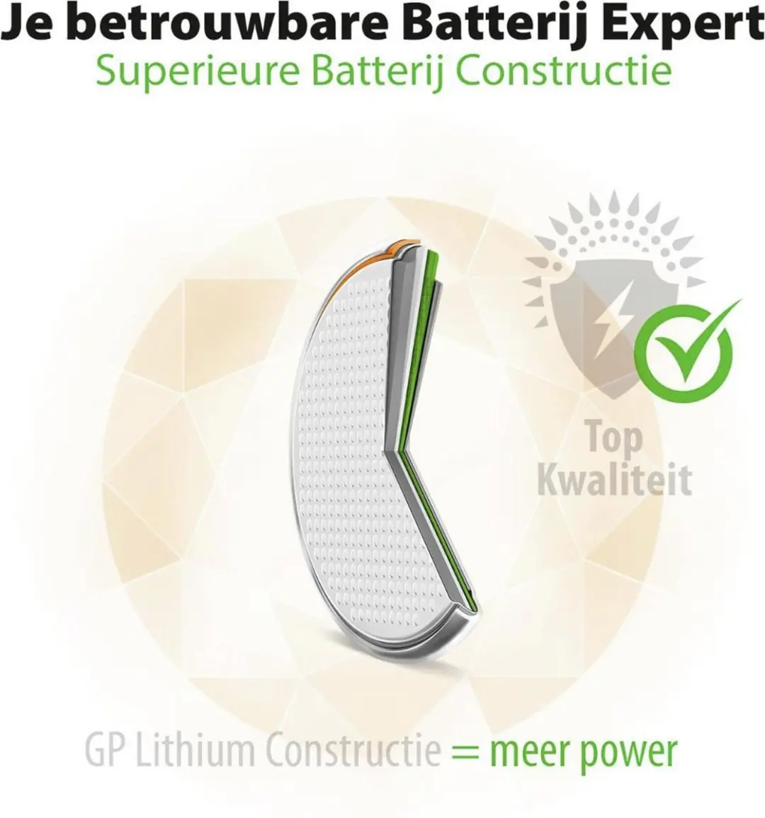 GP Lithium CR2032 Knoopcelbatterijen - 5 Stuks