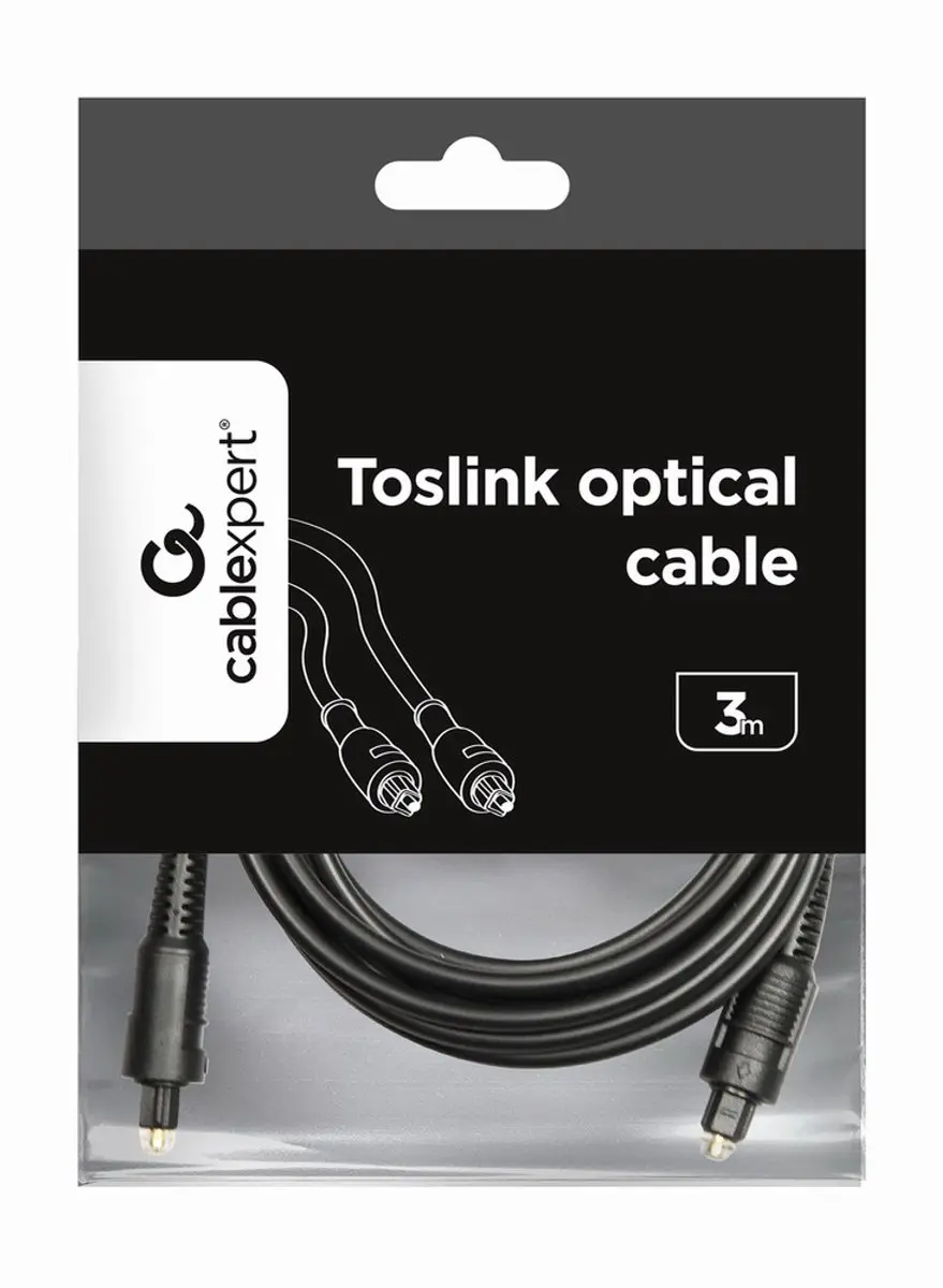 Cablexpert CC-OPT-3M Optische Toslinkkabel 3m - Zwart